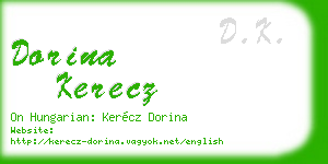 dorina kerecz business card